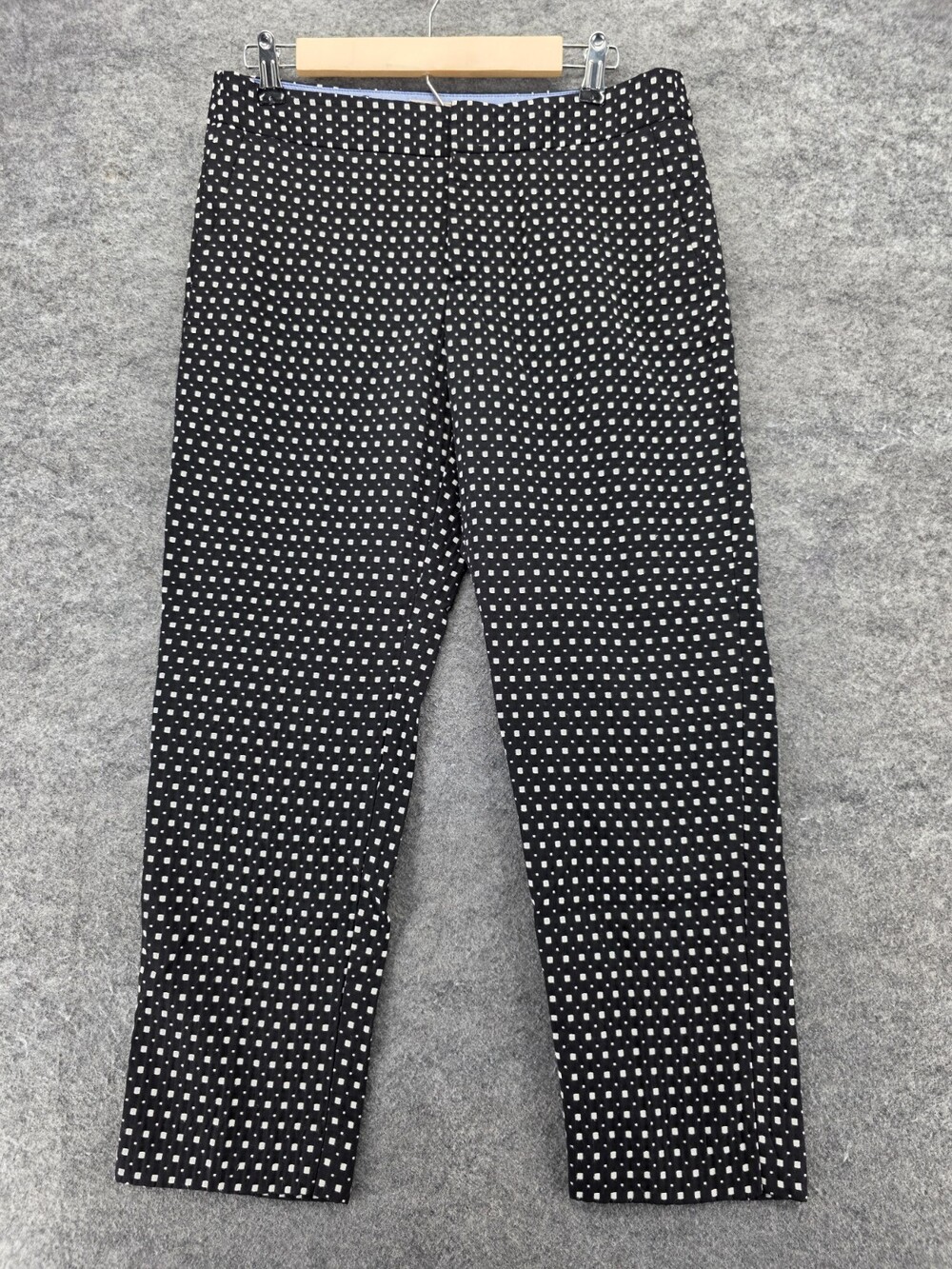 Banana Republic Pants Womens 6 Hampton Fit Black White Crop